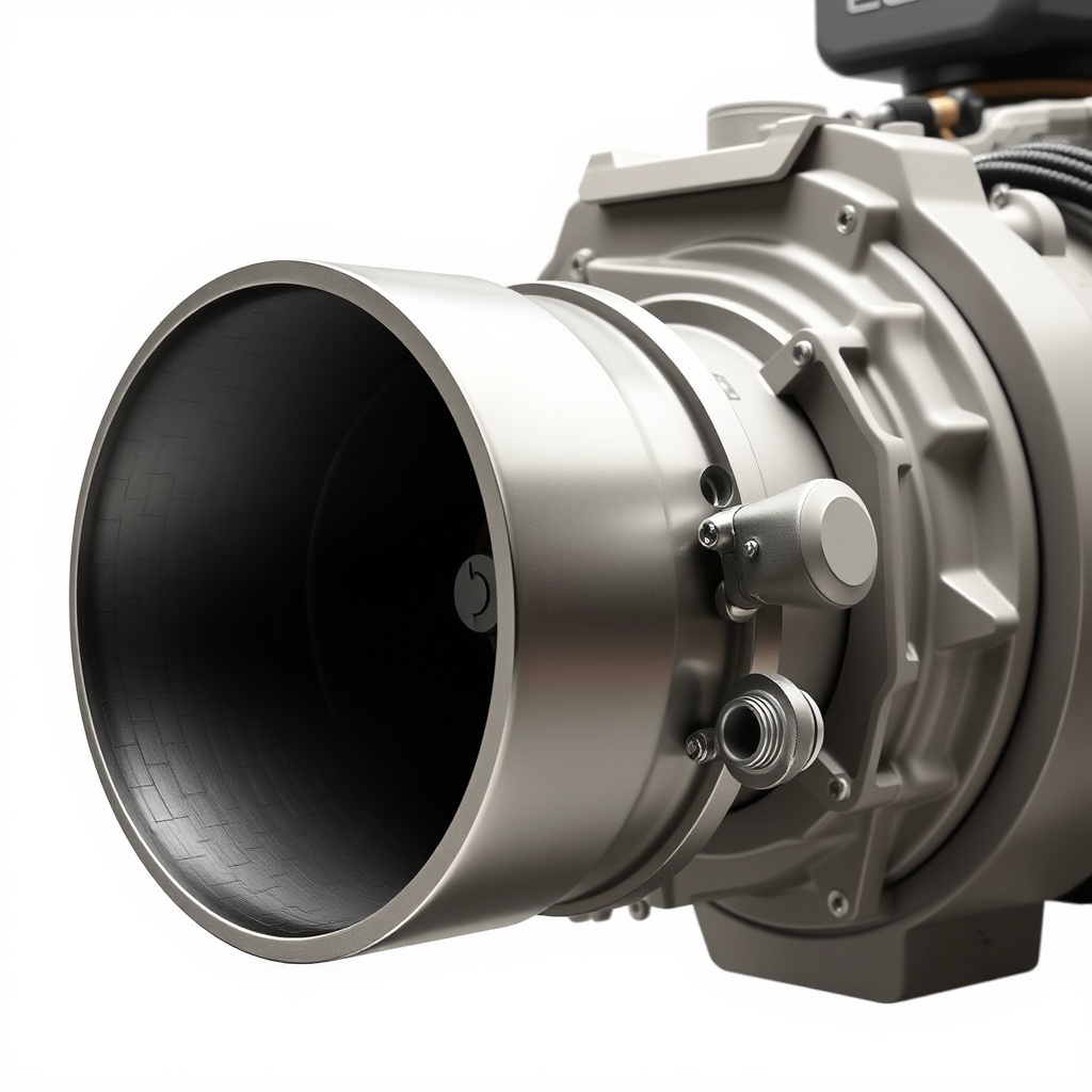 A side-profile photo of an Echo CS-590 Timber Wolf engine with the muffler cover removed
